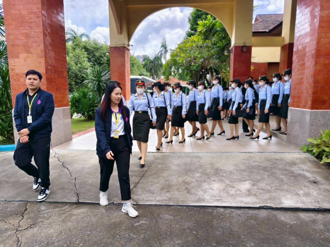 ให้การต้อนรับคณะอาจารย์ นักเรียนพยาบาล  วิทยาลัยพยาบาลกองทัพบก เขาฝึกปฏิบัติงาน
